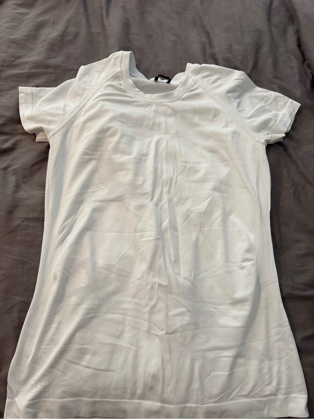 oiselle White Kids Short-Sleeve Athletic Tee